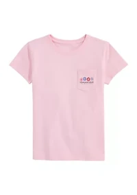 Girls 7-16 Short Sleeve Glitter Puppies Graphic T-Shirt