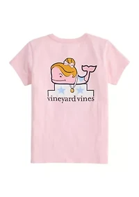 Girls 7-16 Gymnastics Whale Short Sleeve Graphic T-Shirt