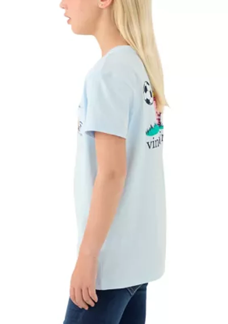 Girls 7-16 Short Sleeve Soccer T-Shirt