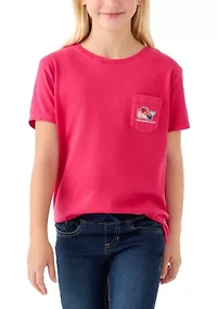 Girls 7-16 Short Sleeve Cheer Graphic T-Shirt