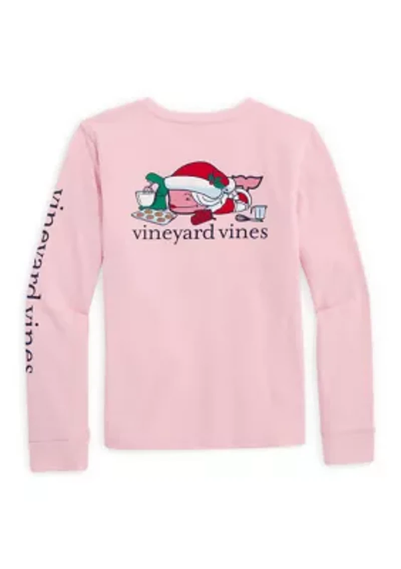 Girls 7-16 Mrs. Claus Character Whale Long-Sleeve Graphic T-Shirt