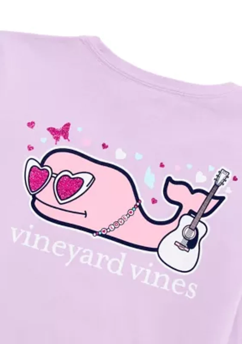 Girls' 7-16 Pop Star Whale Long-Sleeve Pocket Shirt