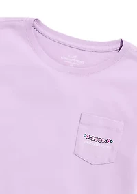 Girls' 7-16 Pop Star Whale Long-Sleeve Pocket Shirt