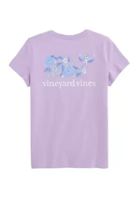 Girls 7-16 Floral Whale Graphic T-Shirt