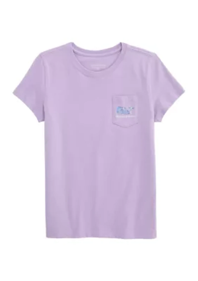 Girls 7-16 Floral Whale Graphic T-Shirt
