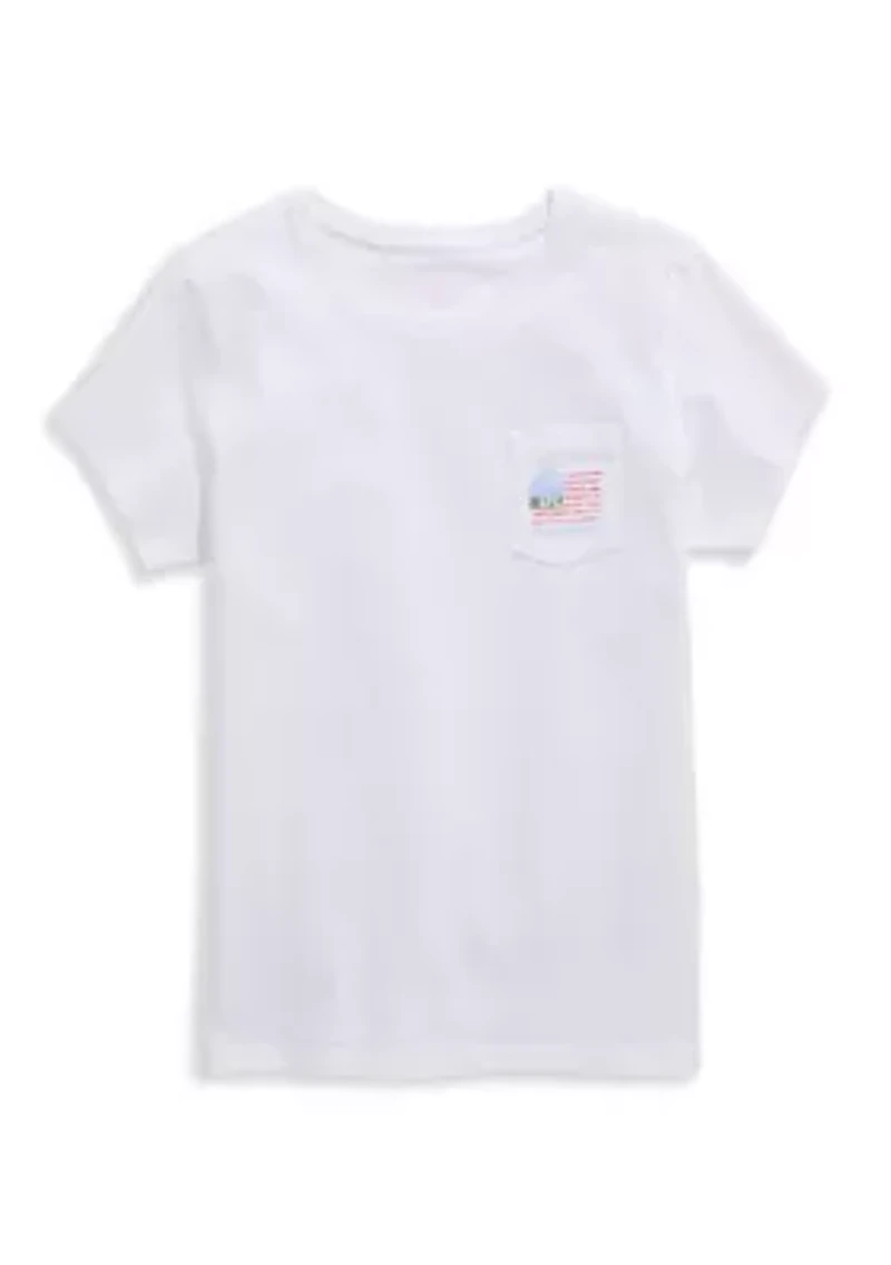 Girls 7-16 Flower Flag Graphic Shirt