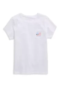 Girls 7-16 Flower Flag Graphic Shirt