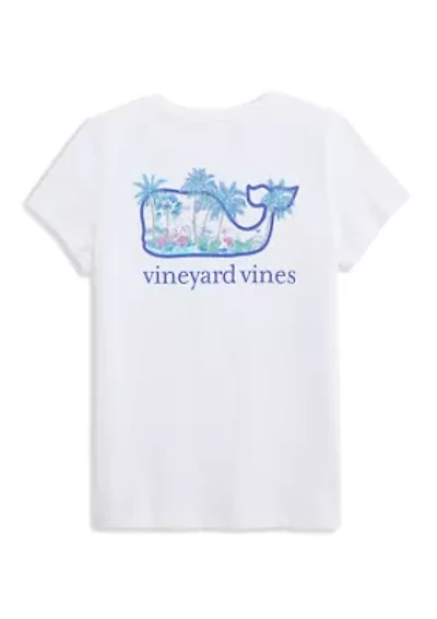 Girls 7-16 Palm Whale Graphic T-Shirt