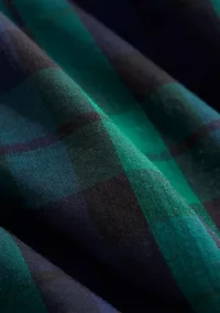 Girls 7-16 Apres Tartan Ruffle Top