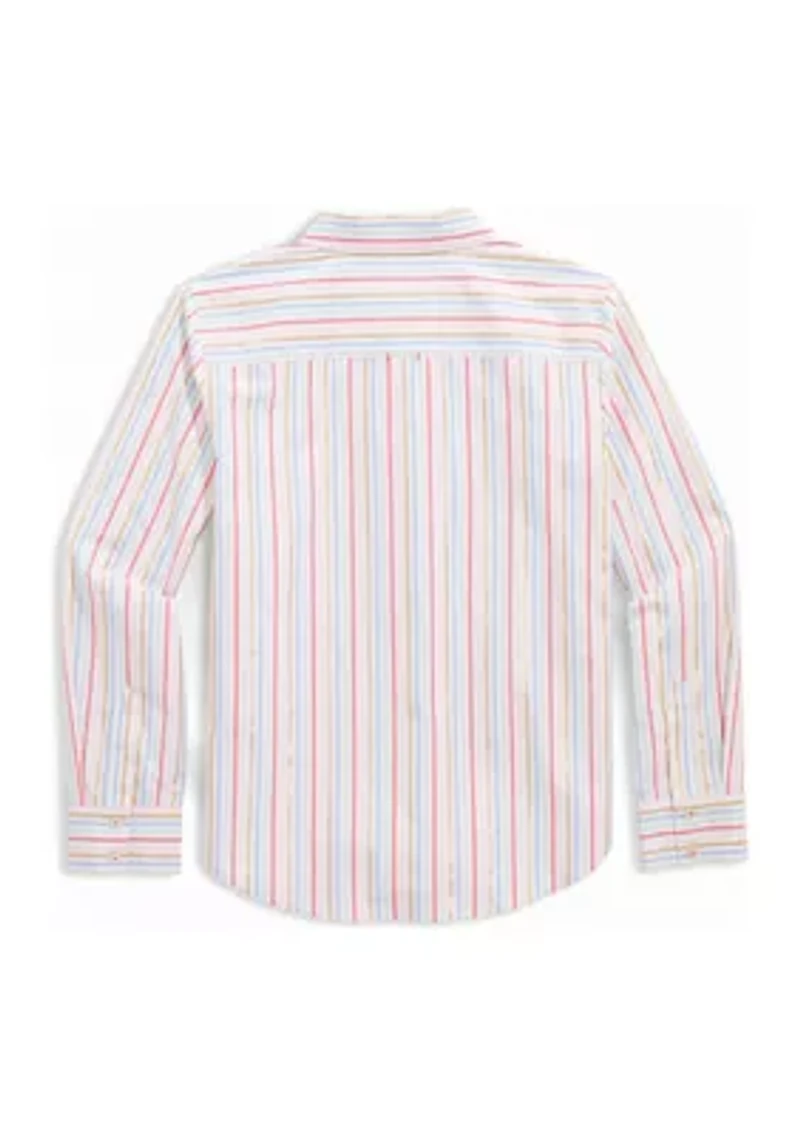 Girls 7-16 Poplin Button Down Shirt