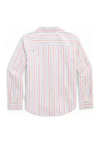 Girls 7-16 Poplin Button Down Shirt