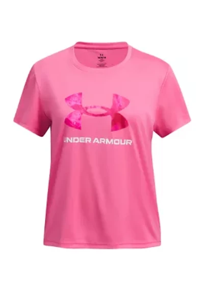 Girls 7-16 UA Tech™ Big Logo Print Short Sleeve T-Shirt