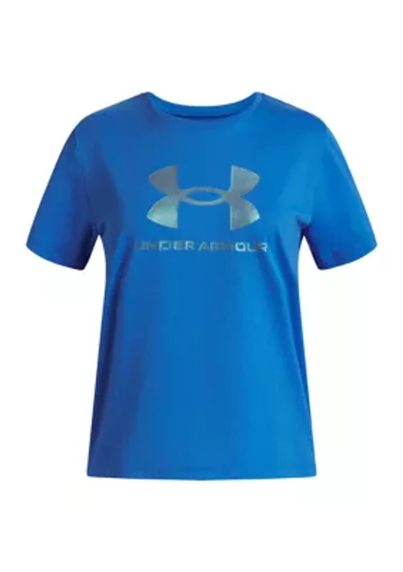 Girls 7-16 Shimmer Short Sleeve Graphic T-Shirt
