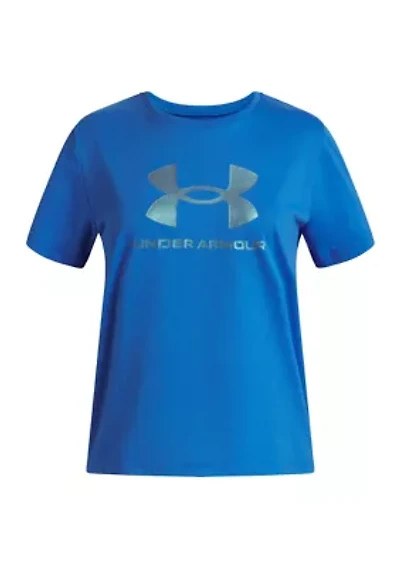 Girls 7-16 Shimmer Short Sleeve Graphic T-Shirt