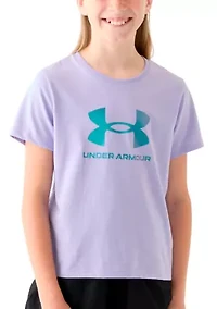 Girls 7-16 Shimmer Short Sleeve Graphic T-Shirt