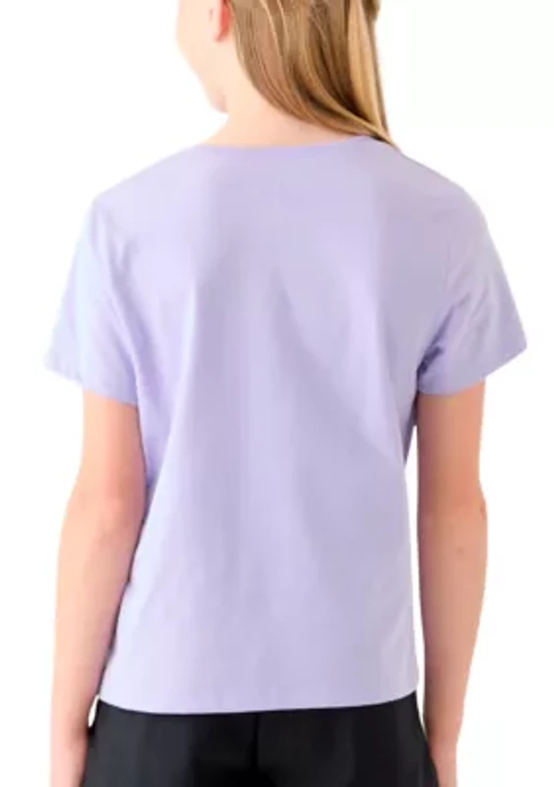 Girls 7-16 Shimmer Short Sleeve Graphic T-Shirt