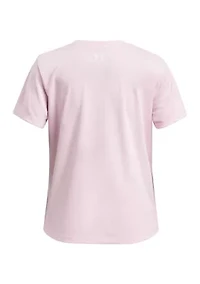 Girls 7-16 UA Tech™ Twist Wordmark Logo Short Sleeve T-Shirt