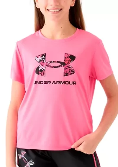 Girls 7-16 Logo Fill Short Sleeve T-Shirt