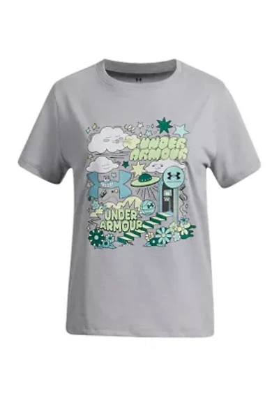 Boys Doodle Illustration Graphic T-Shirt