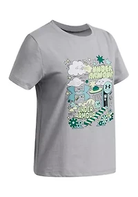 Boys Doodle Illustration Graphic T-Shirt