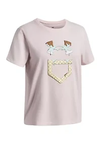 Girls 7-16 Softball Ice Cream Short Sleeve T-Shirt