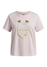 Girls 7-16 Softball Ice Cream Short Sleeve T-Shirt