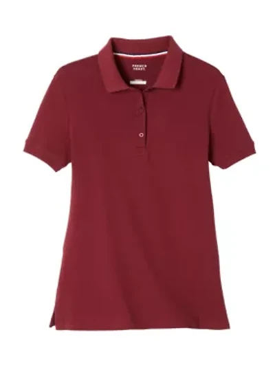 Girls 7-20 Short Sleeve Stretch Piqué Polo Shirt
