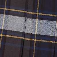 Girls 7-20 Adjustable Waist Plaid 2 Tab Scooter