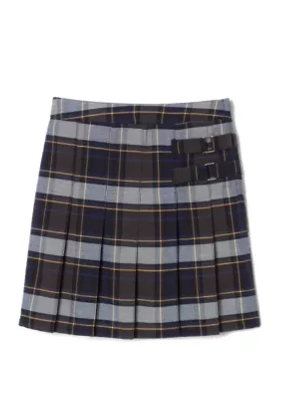 Girls 7-20 Adjustable Waist Plaid 2 Tab Scooter