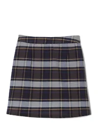 Girls 7-20 Adjustable Waist Plaid 2 Tab Scooter