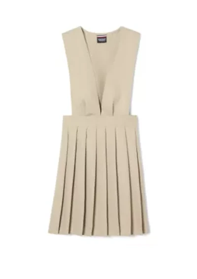 Girls V-Neck Pleated Jumper