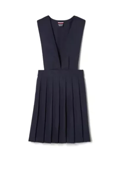 Girls V-Neck Pleated Jumper