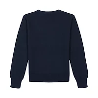 Girls 7-16 Pointelle Button Front Cardigan