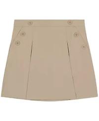 Girls 4-6x Stretch Scooter with Button Pockets