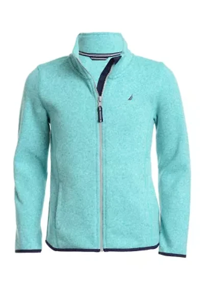 Girls 7-16 Sweater Fleece Jacket