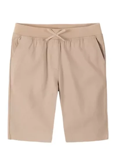 Big Girls Plus Pull-On Bermuda Shorts