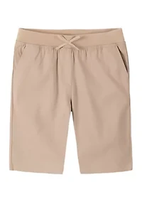 Big Girls Plus Pull-On Bermuda Shorts