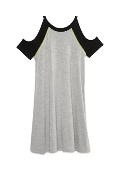 Girls 7-16 Cold-Shoulder Baseball T-Shirt