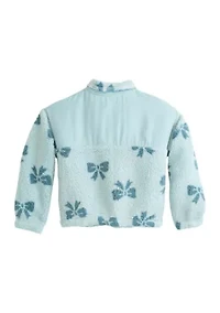Girls 4-6x Long Sleeve Fleece Fashion Basic Sweatshirt