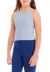 Girls 7-16 Cropped Seamless Tank Top