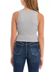 Girls 7-16 Cropped Seamless Tank Top