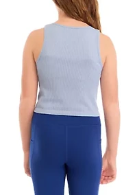 Girls 7-16 Cropped Seamless Tank Top