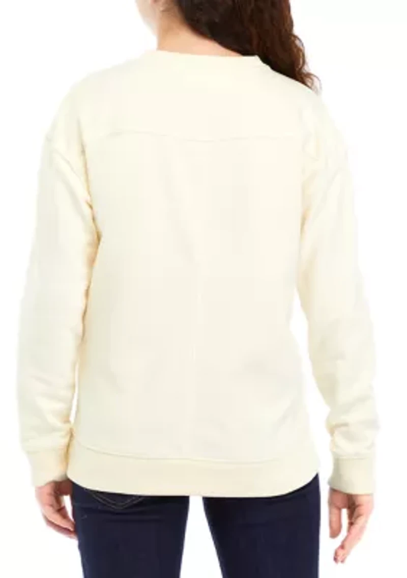 Girls 7-16 Crew Neck Tunic Sweatshirt