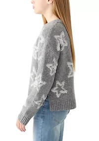 Girls 7-16 Stars Sweater
