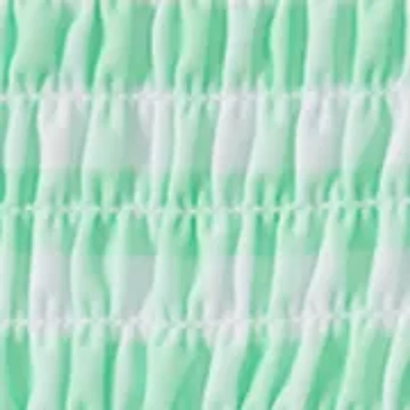 Girls 4-6x 2 Piece Smocked Gingham Swimsuit