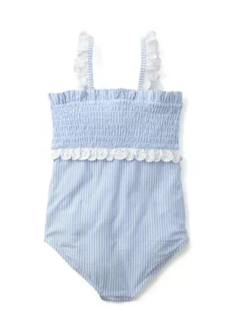 Girls 7-16 Printed One-Piece Swimsuit