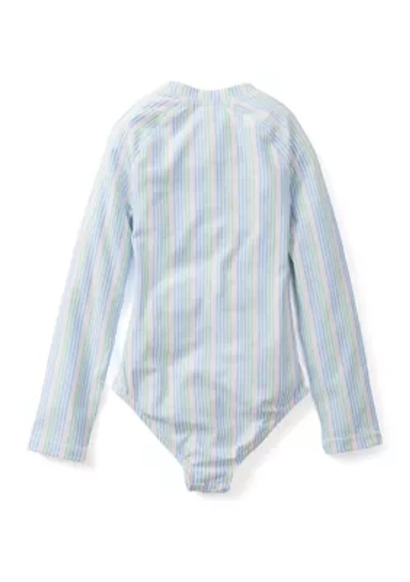 Girls 7-16 Printed Rash Guard