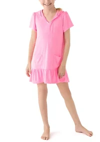 Girls 7-16 French Terry Swim Cover Up