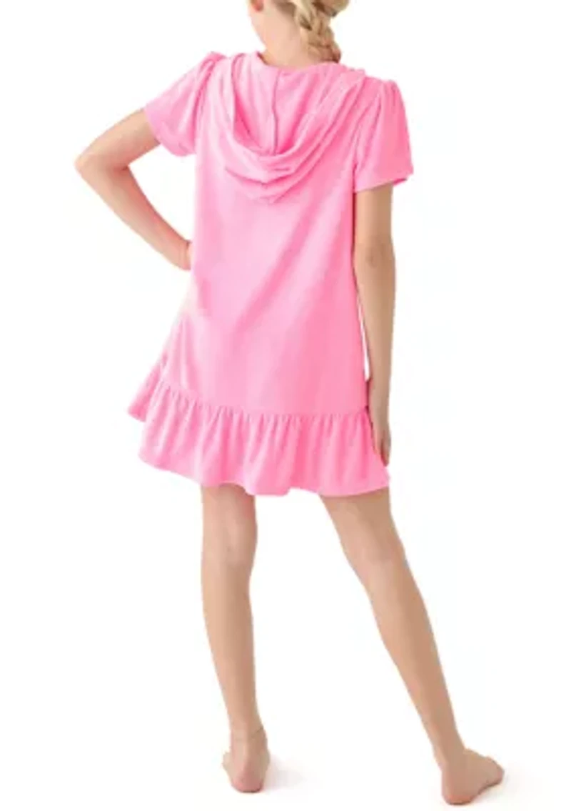 Girls 7-16 French Terry Swim Cover Up