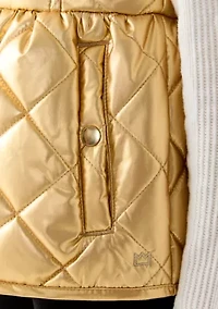 Girls 7-16 Metallic Puffer Vest